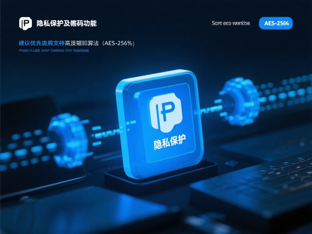 隐私保护及加密功能：建议优先选择支持高强度加密算法